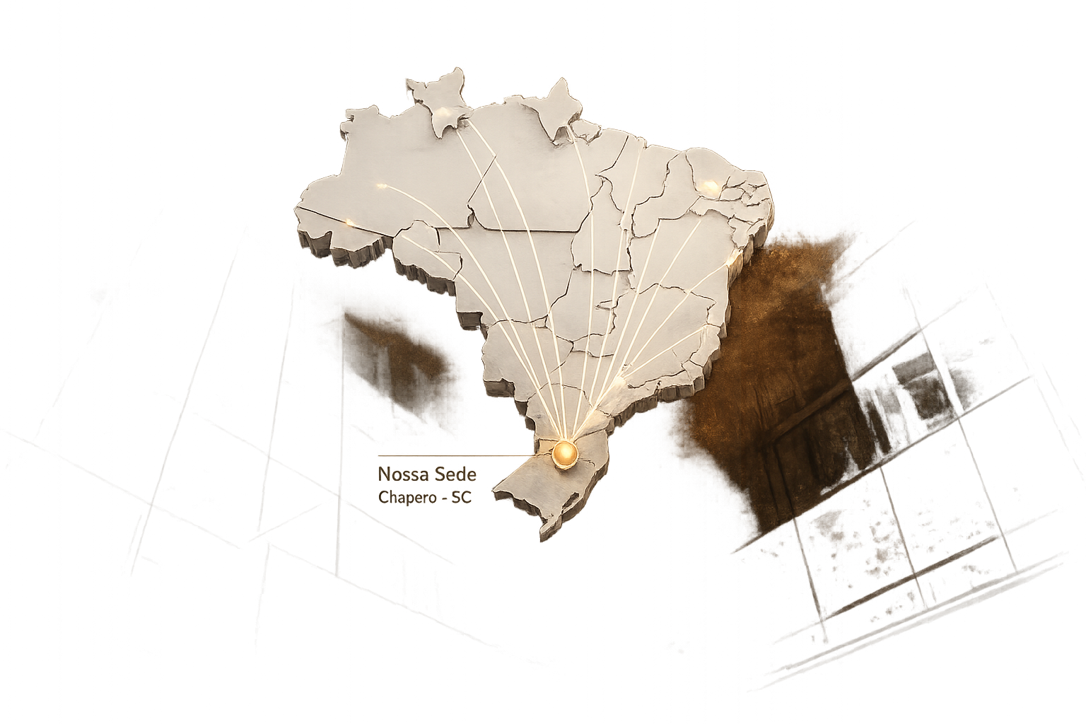 Mapa do Brasil - Atendimento Nacional